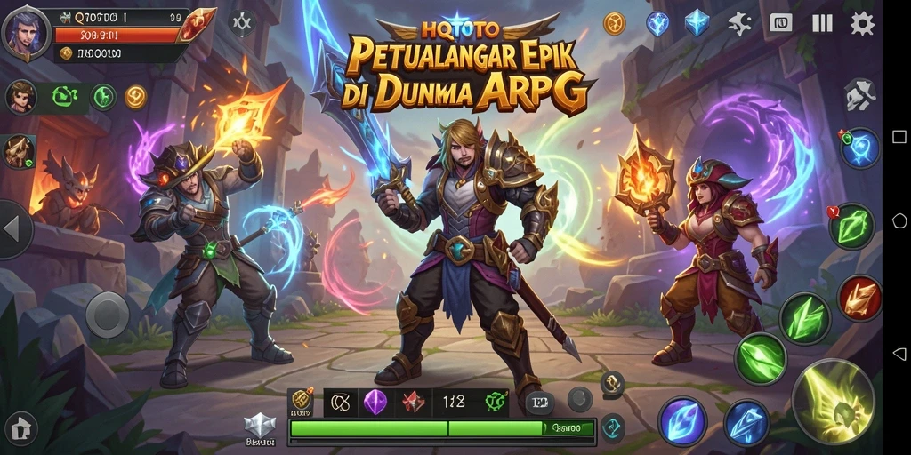 Screenshot menampilkan pertempuran seru dalam gameplay ARPG.