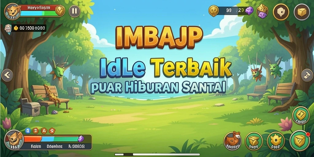 Tampilan gameplay IMBAJP dengan aksi Idle yang menarik.